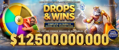 Casino promotional banner with dynamic visual effects and prizes